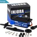 INJORA RC Digital Servo 14kg Low Profile Servo Metal Digital Core High Torque Servo for 1/10 1/12 RC Vehicles On-Road Touring Drift Car Helicopter Model