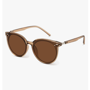 Livho Polarized Sunglasses, Retro & Oversized Shades for Women with Round Lenses