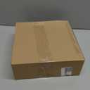 JOIEDOMI 9 inch Silver PVC Star Christmas Tree Topper, with 10 Warm White Light Glitter Swirl Battery Powered Indoor Decorations for Home Holiday Xmas Party