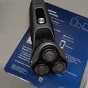 Philips Norelco Shaver 3900 Series, Wet and Dry Electric Shaver, P-Cap, Travel Pouch, Charging Stand, Storm Blue, Model S3341/92