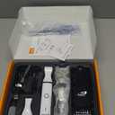 oneisall Dog Clippers and Paw Trimmer Kit 2 in 1 Low Noise Cordless Dog Clippers for Grooming Pet Hair Trimmers for Small and Large Dogs Cats Animals (Gold)