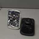 H&A Motorsports H6054 7"x6" Chrome Housing Diamond Cut Headlights Replacement Glass H4 7x6