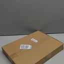 suptek 2 Tiers Glass Floating Shelves, Flat Black Wall Mount Bracket, AV Shelf, Media Shelf for DVD Player / PS4 / Cable Boxes/Game Consoles/Sky Box/TV Accessories, 17.6kg Load Capacity