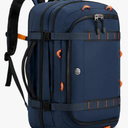 Tolaccea Travel Laptop Backpack, TSA Flight Approved Carry On Travel Duffel Backpack, Dual Laptop Storage for 17.3" and 15.6" Laptop, Large Luggage Backpack 40-45L Expandable for Men Women (Navy Blue)