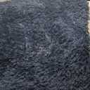 CAIYUECS Blue Shag Area Rug,Indoor Ultra Soft Plush Rugs for Bedroom Living Room, Non-Skid Modern Nursery Faux Fur Rugs for Kids Room Home Decor (5x7 Feet, Navy Blue)