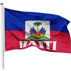 Haiti Flag 3x5 Ft Nylon Flag Decorations, Patriotic Holiday Celebrations