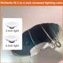 34 PCS Recessed Light Clip Kit for Retrofitting Recessed Light Canisters, Self Tapping Screw, Use with Torsion Springs