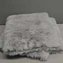 Ghouse Ultra Soft Faux Rabbit Fur Rug 2x3, Machine Washable Area Rugs for Bedroom Fluffy Rugs for Living Room, no-Shedding Carpet Sheepskin Rug Grey (2'11" x 1'11" (Rectangular))