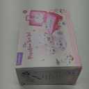 Porcelain Tea Set for Girls - Pink Ceramic Tea Cups with Pink Box - Glass Toy for Kids Party - Ideal Gift for Toddlers and Children's Ages 3 Years Old - Floral Design, 13 Pieces