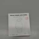 Nefeeko Collapsible Water Bottle,17oz(500ml) Reuseable BPA Free Silicone Foldable Water Bottles for Travel Gym Camping Hiking, Portable Leak Proof Sports Water Bottle with Carabiner (Black)