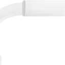 Meriville 1-Inch Diameter Wrap Around Blackout Curtain Rod, 84-Inch to 120-Inch, Glossy White Finish