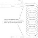 12 ft(3.6m) Retractable Oxygen Tubing with Clip, Auto-Retract Design Prevents Tangling