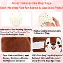 Interactive Dog Toys - Auto Bounce, Move & Vibrate with Sound, Talking Squirrel Puppy Toy for Small Medium Large Dogs, Rechargeable Durable Toy for Anxiety Relief, Boredom & Indoor Play