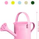 5 Pcs Kids Watering Cans, Mini Metal Plant Watering Can with Long Spout, Small Tin Flower Pots for Indoor Outdoor Gardening