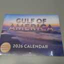 Gulf America Calendar 2026 Monthly Wall Calender 12 Month | American Made In The USA