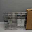 SZHLUX 32" Live Animal Cage Trap, Heavy Duty Folding Raccoon Traps, Humane Cat Trap for Stray Cats, Raccoons, Squirrel, Skunk, Mole, Groundhog, Armadillo, Rabbit, Catch and Release