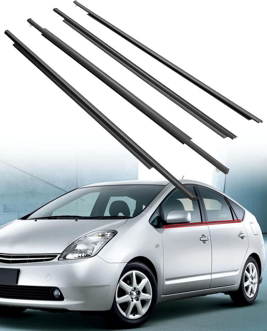 75710-47010 Weatherstrip Window Moulding Trim Seal Belt for Toyota Prius 2004-2009, 75720-47010 75730-47010 75740-47010