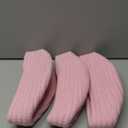 Small Storage Basket, Set of 3 Woven Baskets, Cotton Rope Small Baskets for Organizing, Cute Mini Tiny Round Basket, Bathroom Organization Bin (Pink)