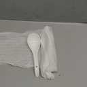 Artena Bright White 6.75 inch Asian Soup Spoons Set of 4, Ultra-fine Porcelain Tablespoon, Chinese/Japanese Kitchen Soup Spoons for Cereal, Ramen Pho - Deep Oval Hook Design