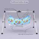 Stainless Steel Foldable Baby, Infant Cradle with Non-Woven Storage Bag, Indian Style Ghodiyu, Palna, Swing
