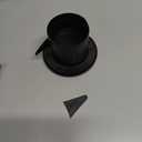 3 Inch Soffit Vent for Exhaust Fan with Built-in Mesh Screen, Black Round Soffit Exhaust Vent Cover ABS Louver Grille Cover, Eve Dryer Vent for Bathroom Office Kitchen (ABS Soffit Vent 3in-black)