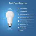 Feit Electric Smart Light Bulbs with RGB Color Changing and Tunable White, 2.4Ghz WiFi Light Bulbs, No Hub Needed, Works with Alexa and Google, Dimmable 60 Watt = LED 9W, OM60/RGBW/CA/AG/3, 3 Pack