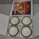 Le Creuset Stoneware Set of 4 Mini Cocottes with Cookbook, 8 oz. each, Artichaut