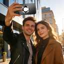 Magnetic Design for iPhone 16 Pro Max Case,[Compatible with MagSafe][Military Grade Drop Protection] Camera Lens Protector Cover Logo View Dust-Proof Matte Shockproof Protective Cover, Silver