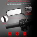 Black Sportster Mirrors Compatible with Street Glide Electra Glide Softail Dyna 1982-2019 2020 2021 2022 2023