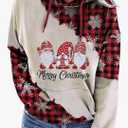FAYALEQ Christmas Sweatshirt Women Christmas Tree Shirt Xmas Vacation Graphic Casual Long Sleeve Pullover Tops Blouse M