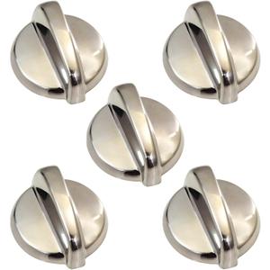 WB03T10284 191D5100 5Pcs Oven Knobs Replacement Fit for GE Range Stove JB680SP4SS JB680SP5SS JB680ST1SS JB680ST2SS JB680ST3SS JB680ST4SS JB700SN1SS JB700SN2SS JB700SN3SS JB700SN4SS JB700SN5SS