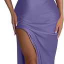 Memoriesea Women's Sexy High Split Sleeveless Backless Party Wedding Maxi Dress, Small