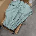 PHI VILLA 13ft Large Patio Umbrellas, Double-Sided Outdoor Market Rectangle Umbrella for Outside, Mint Green. Minor damage that does not interfere with use