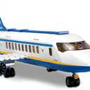 City Passenger Airplane Building Set for Boys 6+ 8+ 12+, City Plane Airport Playset with a Large Aircraft, Passenger Bus, Luggage Truck, Container Loader, 7 Minifigures, Compatible with Lego City