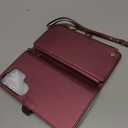 Defencase for Samsung Galaxy S26 Ultra Magnetic Wallet Case Compatible with Magsafe with RFID Blocking Zipper & Card Holder Women, PU Leather Detachable Phone Case for Galaxy S26 Ultra 6.9", Wine Red