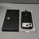 for iPhone 17 Pro Leather Case with Stand, Anti-Slip Grip Ring, Fits for MagSafe (Black, iPhone 17 Pro)