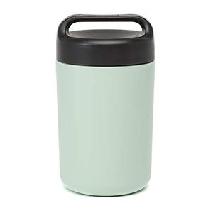 Goodful Stainless Steel Food Jar, Double Wall Vacuum Sealed Insulated Food Storage Container with Carry Handle Lid, 16-Ounce, Sage