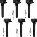 UF648 Ignition Coil Packs & Iridium Spark Plugs 97390 Compatible with 2011-2020 Chrysler 200 300 Dodge Challenger Charger Durango Journey RAM Jeep Grand Cherokee Wrangler 3.2L 3.6L V6, Sets of 6