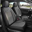 Seat Covers for Chevrolet Chevy Equinox Premier/LT/LS/RS/LTZ/LT Fleet 2018 2019 2020 2021 2022 2023 2024 (Not for EV) Leather Protector Anti-Slip 15 Mins Fast Install (Black & Gray 5 Seats)