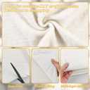 Natural Cotton Quilt Batting, 40" x 40" MidWeight (200g/m) Cotton Batting for Quilting All-Season, 100% Pure, Breathable & Soft-Ideal for Quilting, Sewing, Wearable Art & DIY