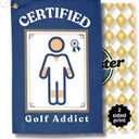 Funny Golf Towels- Golfer Tan, Golf Themed Gag Gifts for Men Who Have Everything, Golf Towels for Golf Bags with Clip for Men, Funny, Unique Accessories (Certified) (Multicolor-4)