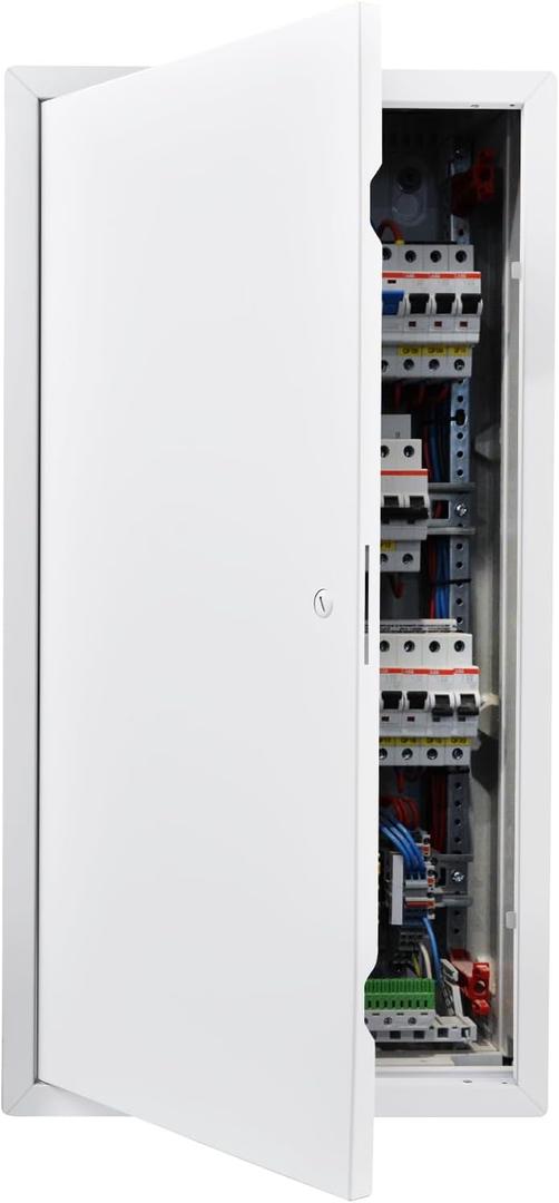 VEVOR Access Panel for Drywall, 30.3 x 15.2 in Galvanized Steel Access Door, Easy Install Hinged Service Panel with Screwdriver Latch, for Ceiling Plumbing Electrical, 14.4 x 29.4 in Cutout Size White