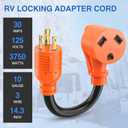 Nilight RV Generator Adapter Cord 30 Amp to 30 Amp 3 Prong Pure Copper Heavy Duty Twist Lock Male Plug 10 Gauge Wire L5-30P to TT-30R 30M/30F for RV Camper Caravan Van Trailer