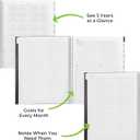 2 x WallDeca Academic Planner 2025-2026, Daily, Weekly & Monthly Planner, July 2025 - June 2026, Student Notes Pages, Twin-Wire Binding Day and Weekly Agenda for School & Work (8.5 x 11-Inches, Black)