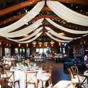 6 Panels Ivory Ceiling Drapes for Wedding 5ftx20ft Ceiling Drapes Polyester Draping Fabric Wedding Ceremony Reception Halls Decorations Ceiling Decorations for Party Ceremony Stage Swag