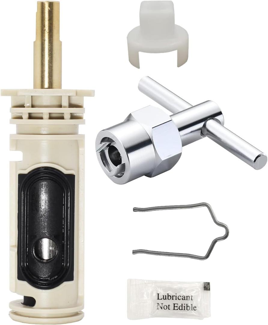 1222 Replacement Cartridge of Moen, Compatible with One Hanlde Posi Temp Faucet, with 116653 Handle Adapter Kit & 104421 Removal Too, Bathtub Shower Valve Parts and Removal Tool