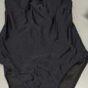 Tempt Me Women Sexy One Piece Swimsuits V Neck Bathing Suit (Small, Black)