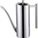Sumerflos Olive Oil Dispenser Bottle Stainless Steel, 700ml/24oz Drip-Free Pouring Oil Pot, Large Oil Storage Container for Salad and Kitchen Cooking