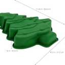 2 x FAVOMOTO Christmas Tree Cake Pan, 3D Silicone Baking Mold Non-Stick for Cakes Chocolate & DIY Holiday Christmas Baking Parties