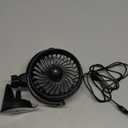 Portable Car Fan with Strong Suction and 4 Speeds,USB Dashboard Cooling Air Wall Fan for Sedan SUV RV Auto Vehicles Home, Window, Windshield, Bathroom, 4.92ft Cord, 5V, Quiet, Bonus Aroma Function